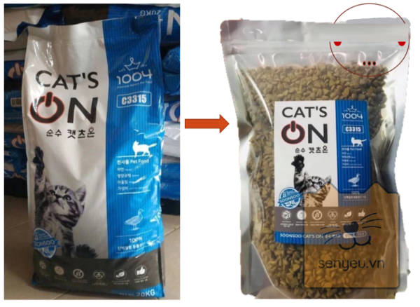 Hạt mèo Cat's On gói chiết 1kg