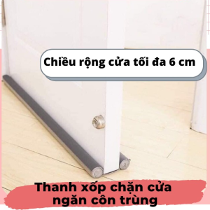 Chiều rộng tối đa thanh xốp chặn cửa