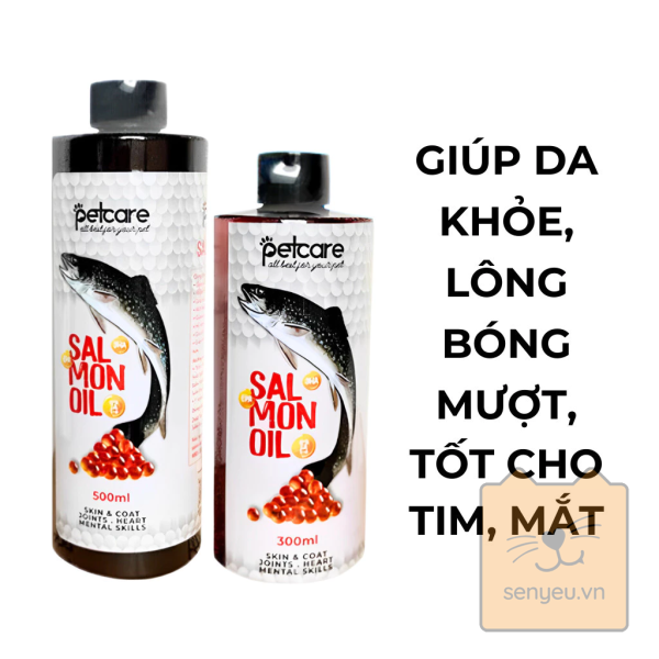 Tinh dầu cá hồi Petcare 300ml và 500ml