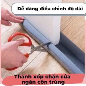 Điều chỉnh kích thước thanh xốp chặn cửa