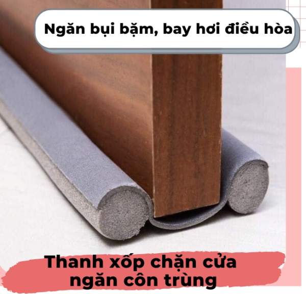Thanh xốp chặn cửa ngăn mùi hôi chó mèo