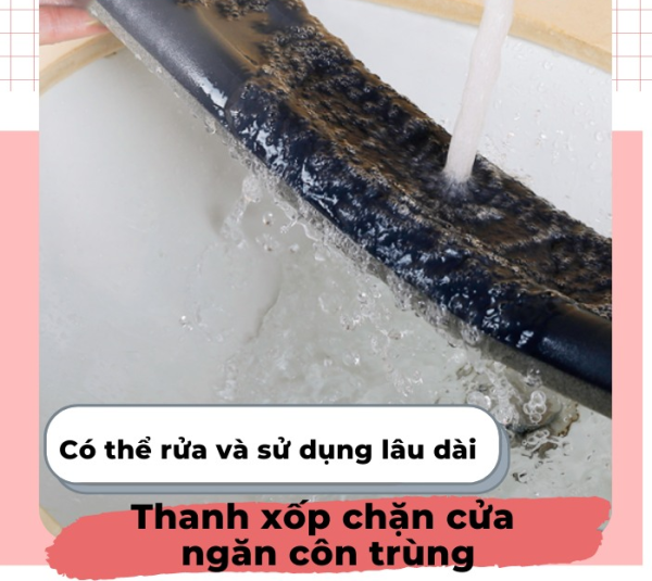 Vệ sinh thanh xốp chặn cửa