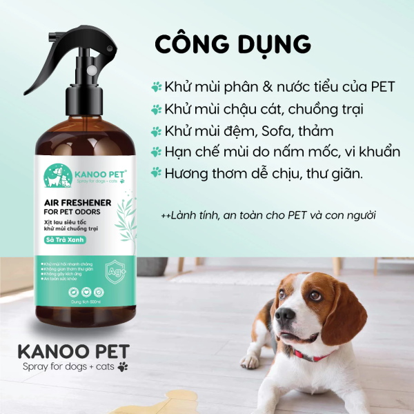 Công dụng xịt khử mùi nước tiểu KANOO PET