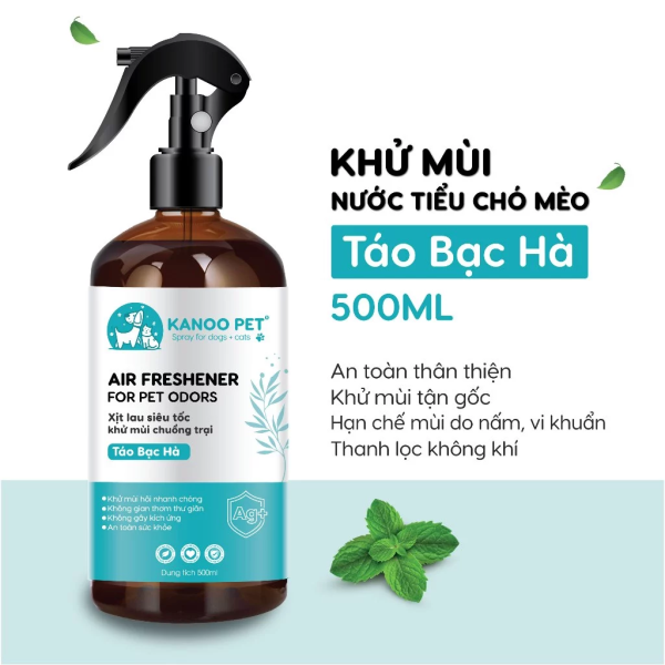 Xịt khử mùi nước tiểu mùi táo bạc hà