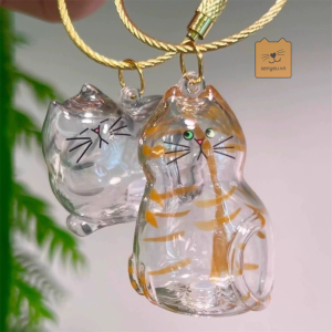 Móc khóa đựng lông chó mèo dễ thương