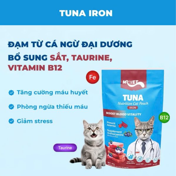 Pate mèo Mr.Vet vị Tuna - Cá ngừ