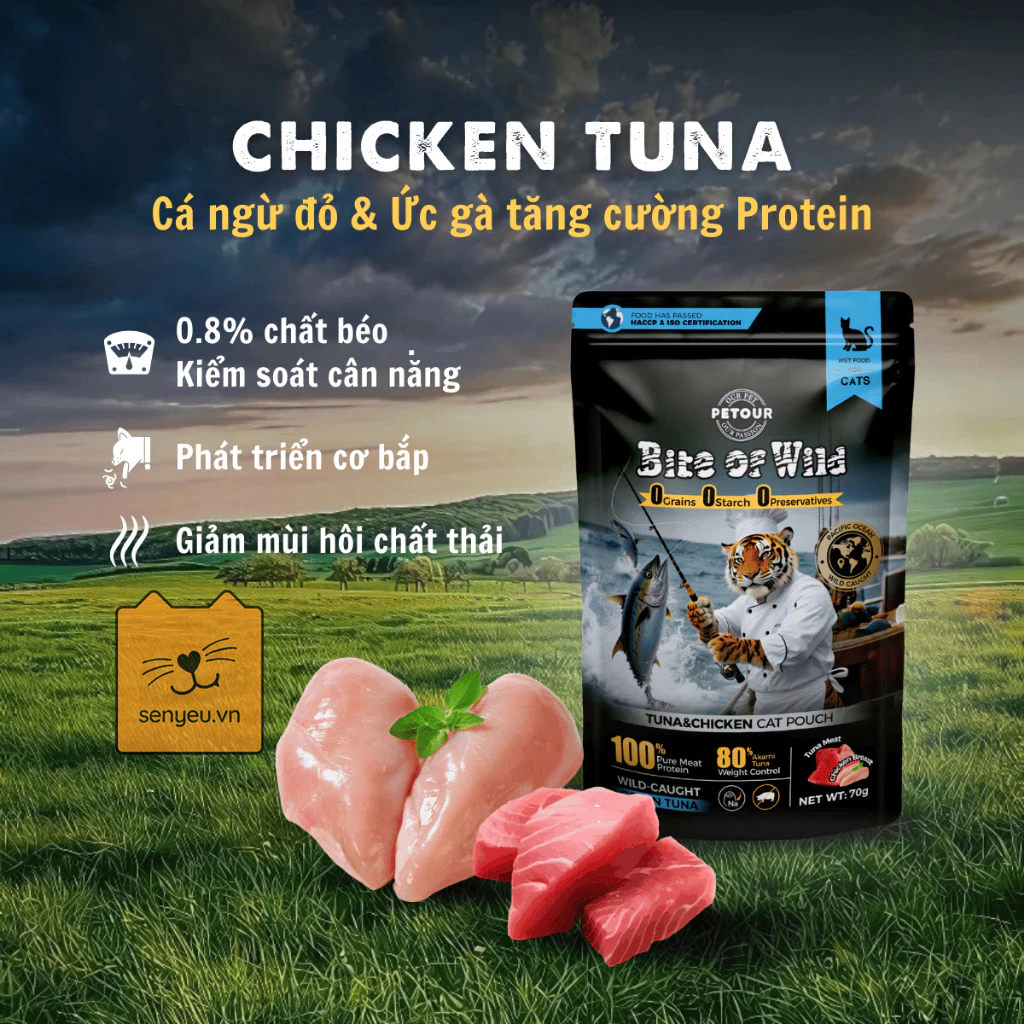 pate bite of wild 70g chicken tuna