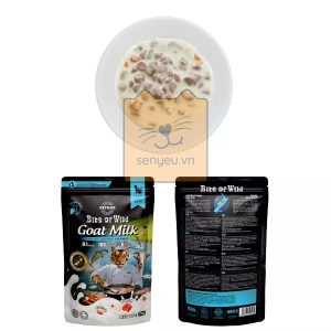 Pate Bite of Wild 70g: Sữa dê, cá ngừ và cà rốt