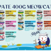 pate mèo meowcat lon 400g 7 vi