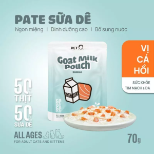 pate meo PetQ sua de goi 70g vi ca hoi