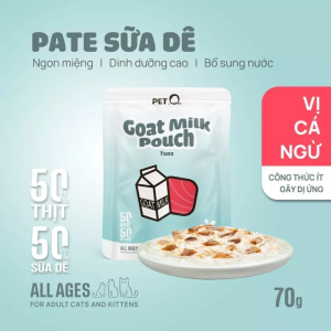 pate meo PetQ sua de goi 70g vi ca ngu