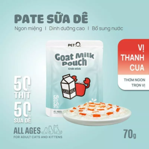 pate meo PetQ sua de goi 70g vi thanh cua