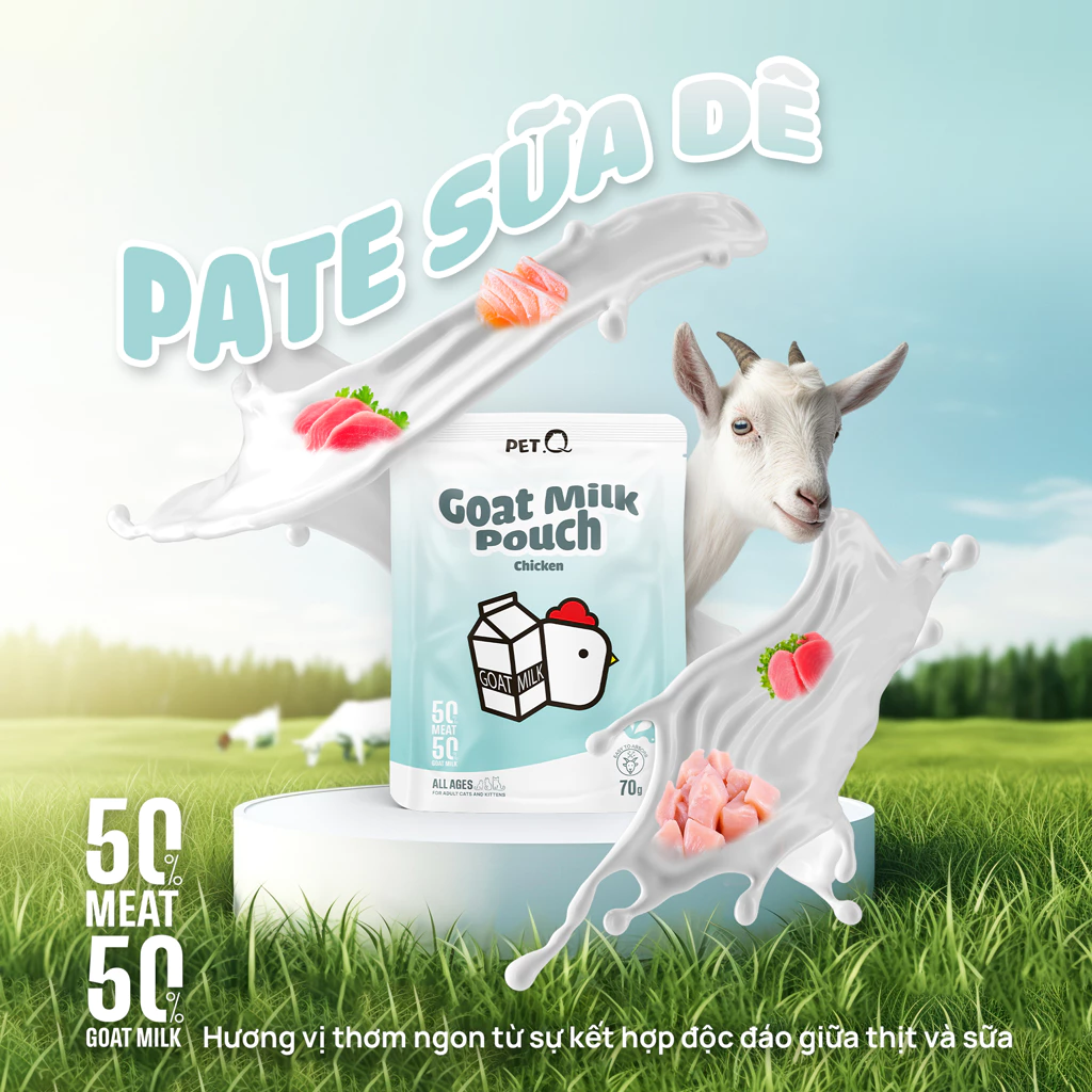 pate meo PetQ sua de goi 70g