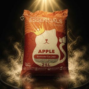 Cát mèo Aatas đất sét 25L mùi hương táo